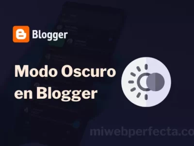 Como instalar el modo oscuro en blogger