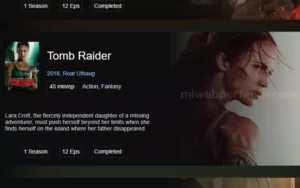 Elegante tarjeta de películas en HTML + CSS